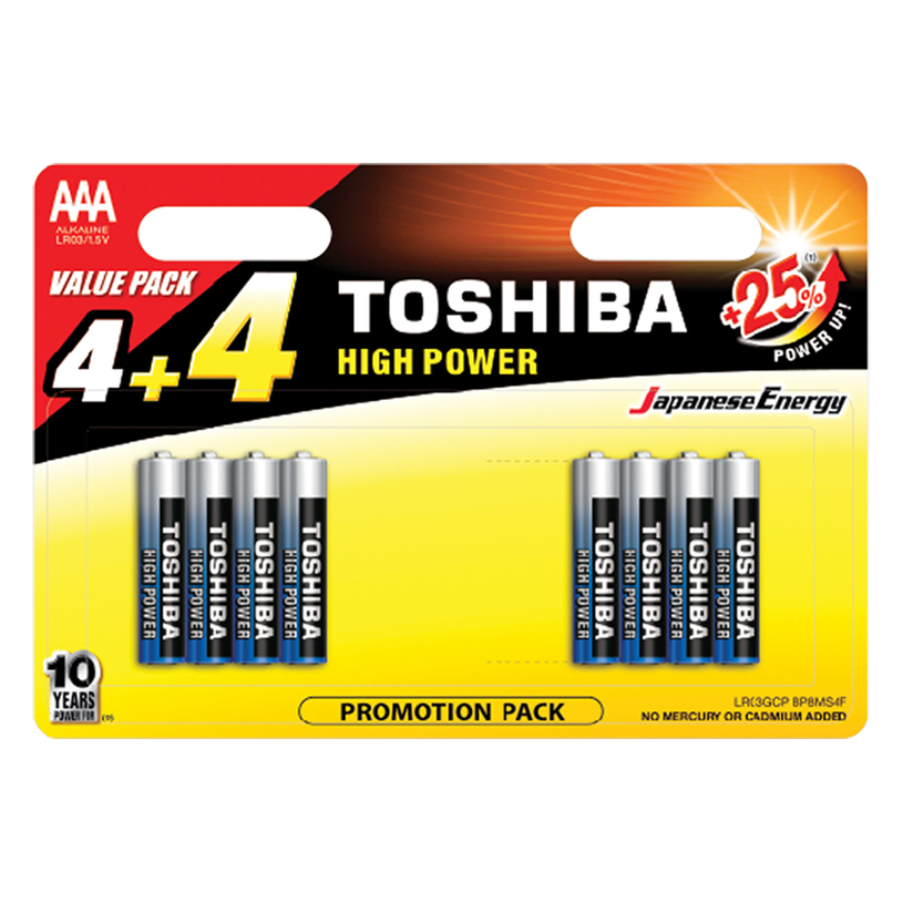 БАТ. TOSHIBA BLUELINE LR3 4+4БР. БАТ. TOSHIBA BLUELINE LR3 4+4БР.