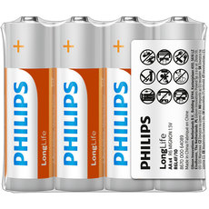 БАТЕРИИ PHILIPS R6L4F/10 AAX4 LONGLIFE БАТЕРИИ PHILIPS R6L4F/10 AAX4 LONGLIFE