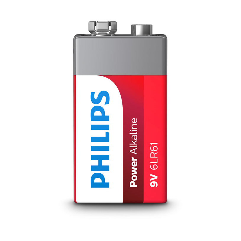 БАТ PHILIPS 6LR61P1B/10 9V POWERLIFE БАТ PHILIPS 6LR61P1B/10 9V POWERLIFE