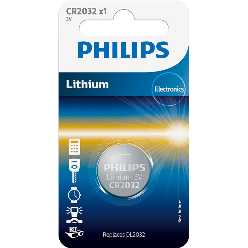 БАТ PHILIPS CR2032 LITHIUM БАТ PHILIPS CR2032 LITHIUM