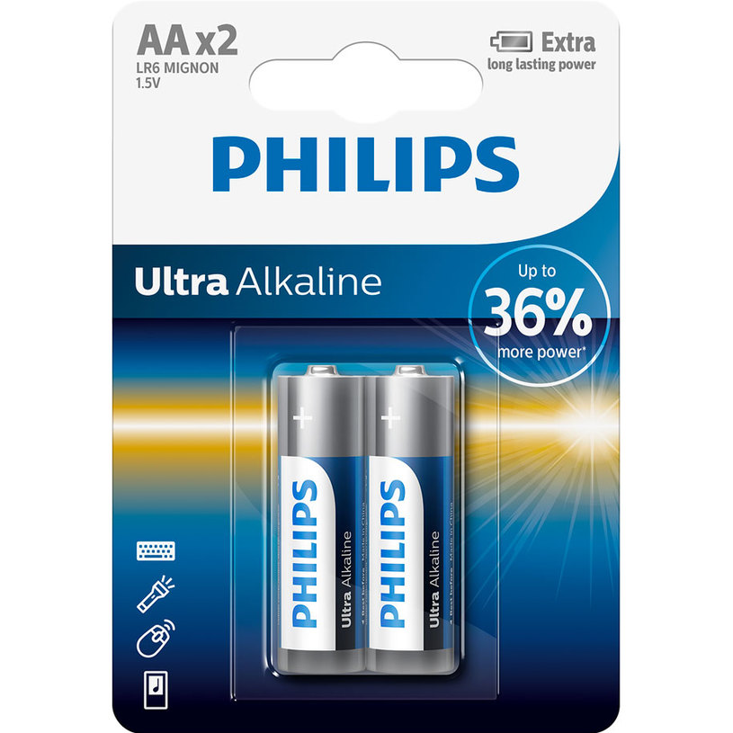 БАТ PHILIPS LR6E2B/10 AAX2 ULTRA БАТ PHILIPS LR6E2B/10 AAX2 ULTRA