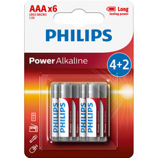 БАТЕРИИ PHILIPS POWERLIFE ААА LR03P6BP/10 БАТЕРИИ PHILIPS POWERLIFE ААА LR03P6BP/10