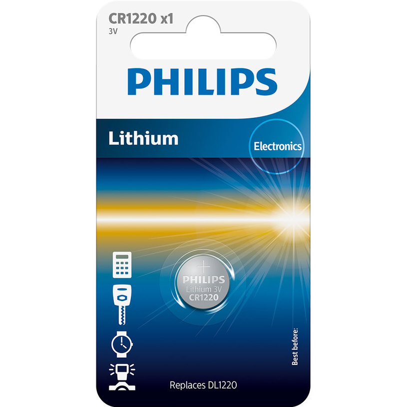 БАТ PHILIPS CR1220 LITHIUM БАТ PHILIPS CR1220 LITHIUM