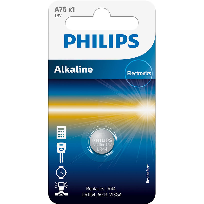 БАТ PHILIPS LR44/A76 БАТ PHILIPS LR44/A76