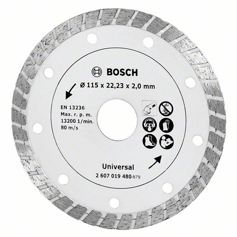 BOSCH, ДИАМ. ДИСК TURBO 115MM BOSCH, ДИАМ. ДИСК TURBO 115MM
