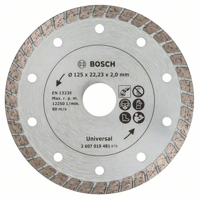 BOSCH, ДИАМ. ДИСК TURBO 125MM BOSCH, ДИАМ. ДИСК TURBO 125MM