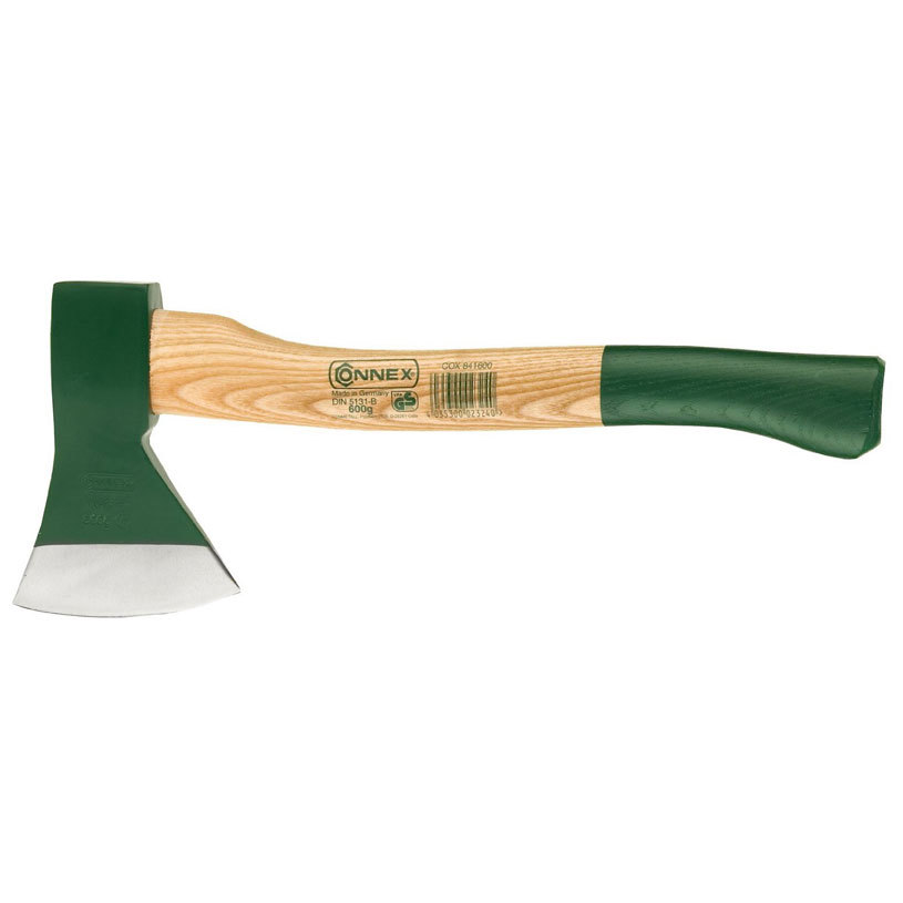 CONMETALL 600 g Axe with Ash Handle – Compact Straight Hatchet, DIN 5131-B