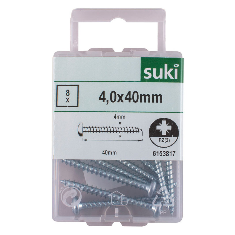 ВИНТ ЗА ДЪРВО 8 БРОЯ ПОЦИНК.PZ 4.5X40MM ВИНТ ЗА ДЪРВО 8 БРОЯ ПОЦИНК.PZ 4.5X40MM