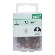 КАПАЧКА ВИНТОВЕ 30БР.СВ.КАФ.PZ2 3.5-5 MM КАПАЧКА ВИНТОВЕ 30БР.СВ.КАФ.PZ2 3.5-5 MM