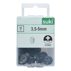 КАПАЧКА ЗА ВИНТОВЕ 30 БР.ЧЕР.PZ2 3.5-5MM КАПАЧКА ЗА ВИНТОВЕ 30 БР.ЧЕР.PZ2 3.5-5MM