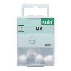 ПЛАСТМАСОВА КАПАЧКА 4 БРОЯ ЗА ШЕСТОСТЕН SUKI M6 ПЛАСТМАСОВА КАПАЧКА 4 БРОЯ ЗА ШЕСТОСТЕН SUKI M6