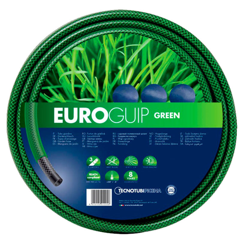 EUROGUIP GREEN Garden Hose 15 m, 1/2" (12.50 mm)