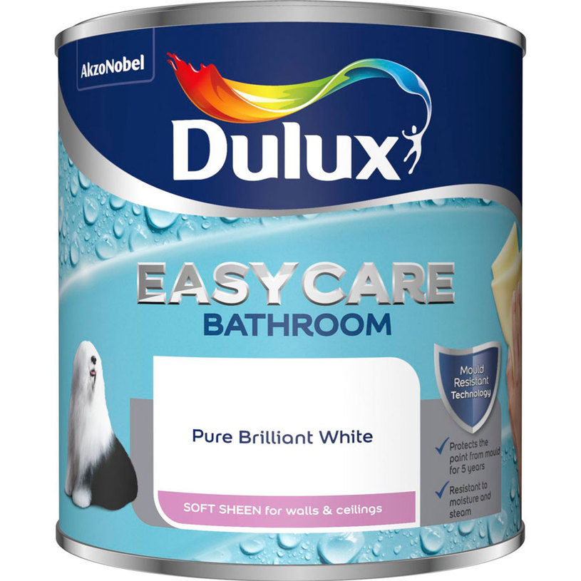 DULUX BATHROOM БОЯ ЗА БАНЯ БЯЛА 1 L DULUX BATHROOM БОЯ ЗА БАНЯ БЯЛА 1 L