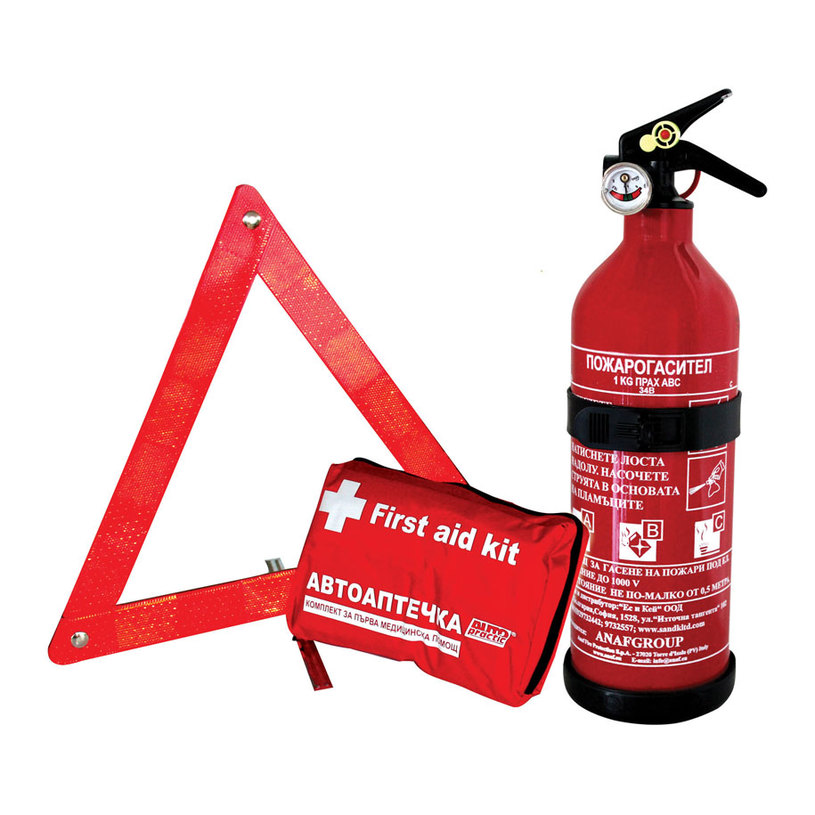 АВТОКОМПЛЕКТ С ПОЖАРОГАСИТЕЛ 1 КГ, ПРАХ АВТОКОМПЛЕКТ С ПОЖАРОГАСИТЕЛ 1 КГ, ПРАХ