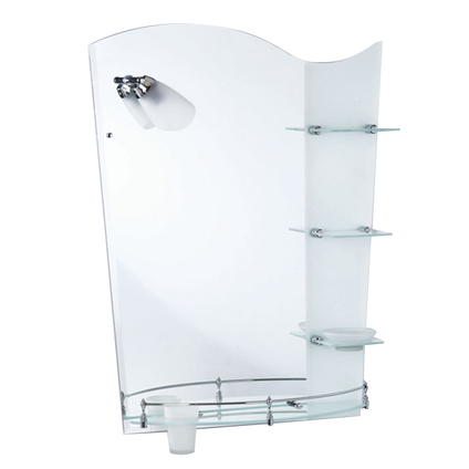 ОГЛЕДАЛО С ОСВЕТЛЕНИЕ И ЕТАЖЕРКА ПРИЗМА, ОГЛЕДАЛО С ОСВЕТЛЕНИЕ И ЕТАЖЕРКА ПРИЗМА,