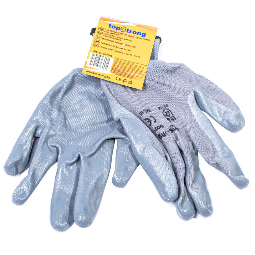 &РЪКАВИЦИ СИВ ТРИКО/СИВ НИТРИЛ &РЪКАВИЦИ СИВ ТРИКО/СИВ НИТРИЛ