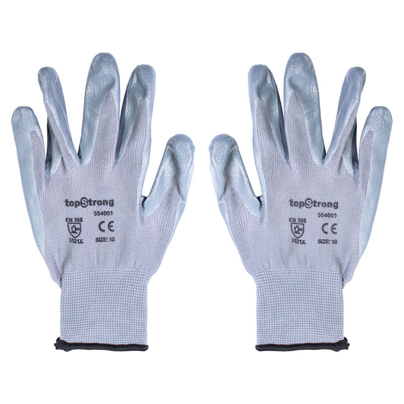 &РЪКАВИЦИ СИВ ТРИКО/СИВ НИТРИЛ &РЪКАВИЦИ СИВ ТРИКО/СИВ НИТРИЛ