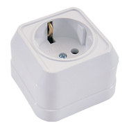 КОНТАКТ ЕДИНИЧЕН ЗА ОТКРИТ МОНТАЖ БЯЛ IP20 MAKEL MIMOSA КОНТАКТ ЕДИНИЧЕН ЗА ОТКРИТ МОНТАЖ БЯЛ IP20 MAKEL MIMOSA