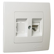 РОЗЕТКА RJ45 БЯЛА LILIUM NATURAL KARE РОЗЕТКА RJ45 БЯЛА LILIUM NATURAL KARE