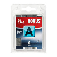 СКОБИ ЗА ТАКЕР ТИП А 53 6 ММ NOVUS 2000 БРОЯ СКОБИ ЗА ТАКЕР ТИП А 53 6 ММ NOVUS 2000 БРОЯ