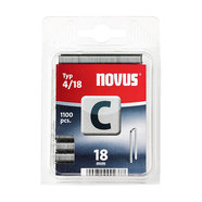 СКОБИ ЗА ТАКЕР ТИП С 4 18 ММ NOVUS 1100 БРОЯ СКОБИ ЗА ТАКЕР ТИП С 4 18 ММ NOVUS 1100 БРОЯ