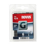 СКОБИ ЗА ТАКЕР ТИП G 11 6 ММ NOVUS 1200 БРОЯ СКОБИ ЗА ТАКЕР ТИП G 11 6 ММ NOVUS 1200 БРОЯ