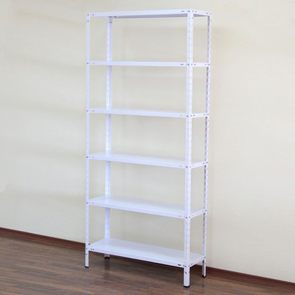 **СТЕЛАЖ STELT 196x90x30/6x85 W@ **СТЕЛАЖ STELT 196x90x30/6x85 W@