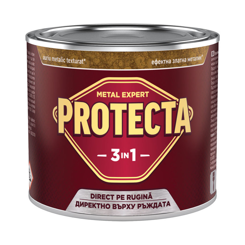 PROTECTA 3 В 1 ЗЛАТО МЕТАЛИК 500 ml PROTECTA 3 В 1 ЗЛАТО МЕТАЛИК 500 ml