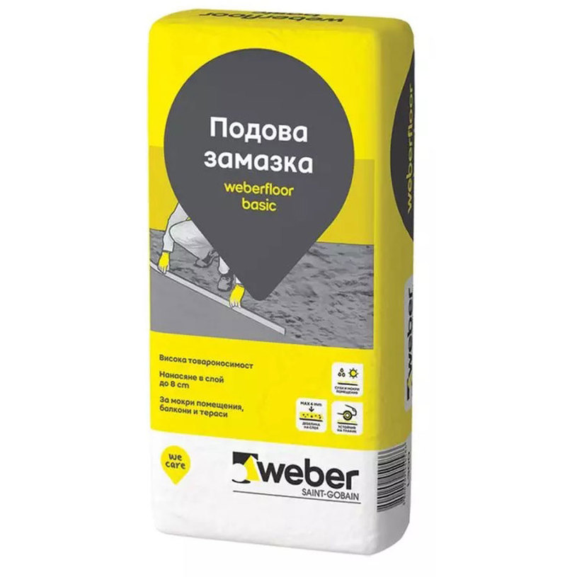 WEBER FLOOR BASIC ЦИМЕНТОВА ЗАМАЗКА WEBER FLOOR BASIC ЦИМЕНТОВА ЗАМАЗКА