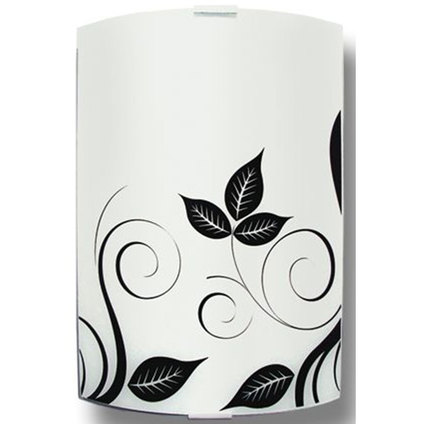 Аплик Флора квадрат черен/бял Аплик Флора квадрат черен/бял