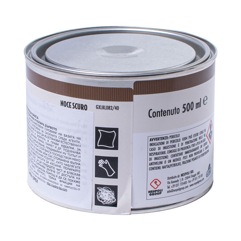 GUBRA ОЦВЕТЯВАЩА ВАКСА ТЪМЕН ОРЕХ 500 ml GUBRA ОЦВЕТЯВАЩА ВАКСА ТЪМЕН ОРЕХ 500 ml