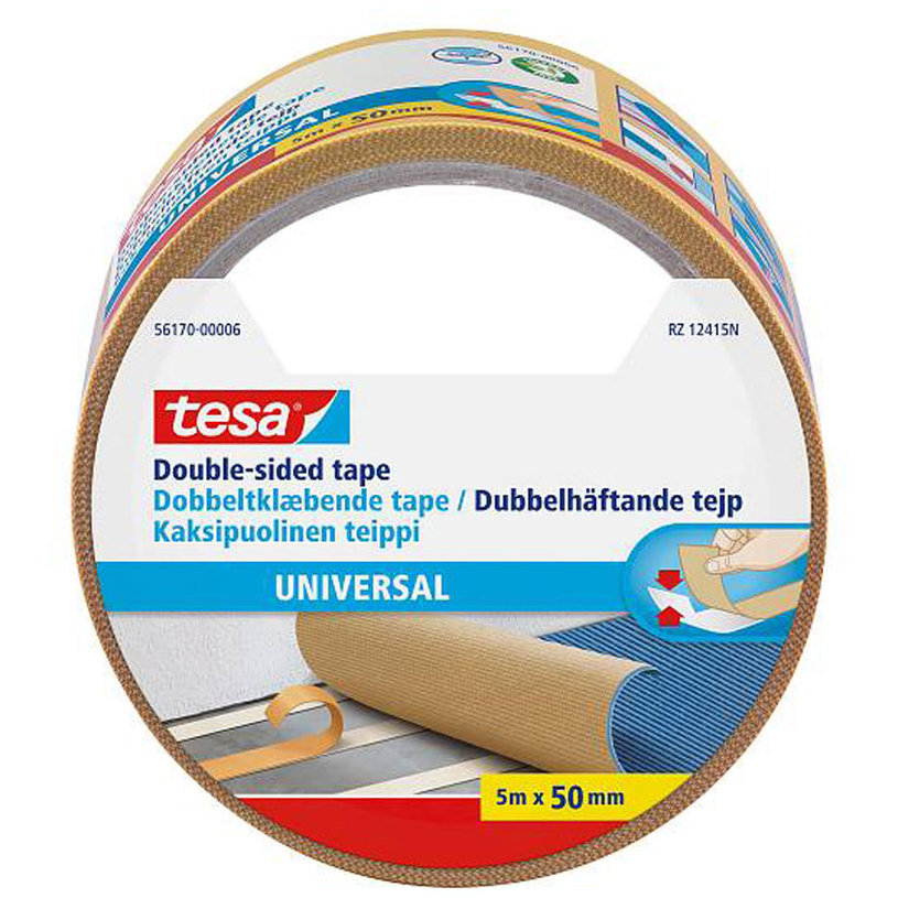 TESA ДВОЙНАЛЕПЯЩА УНИВЕРСАЛНА 5 m/50 mm TESA ДВОЙНАЛЕПЯЩА УНИВЕРСАЛНА 5 m/50 mm