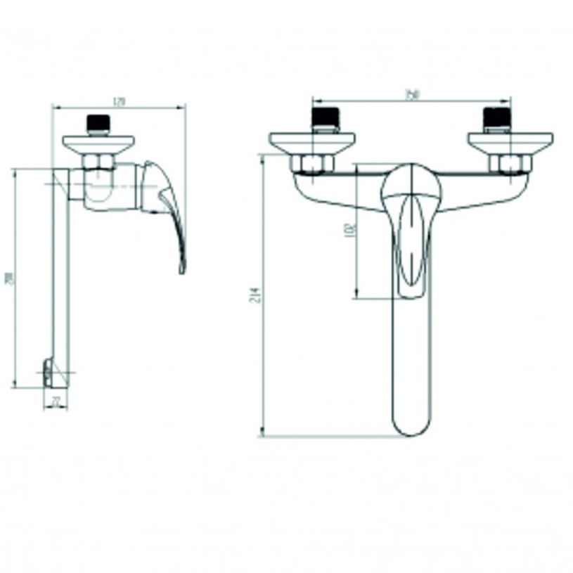 &ICF5342039 ЕКО СМЕСИТЕЛ ЗА КУХНЯ СТЕНЕН &ICF5342039 ЕКО СМЕСИТЕЛ ЗА КУХНЯ СТЕНЕН