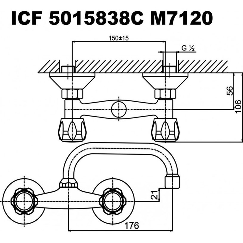 5015838 КЛИЕР СМЕСИТЕЛ ЗА КУХНЯ СТЕНЕН 5015838 КЛИЕР СМЕСИТЕЛ ЗА КУХНЯ СТЕНЕН