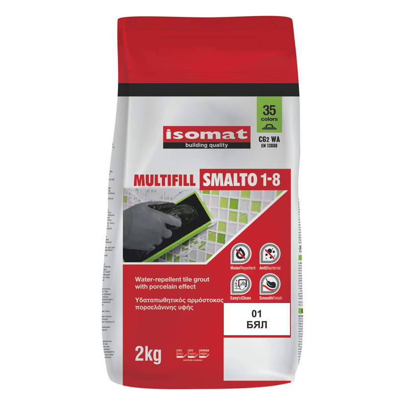 ФУГ. СМЕС MULTIFILL SMALTO БЯЛА 2КГ ФУГ. СМЕС MULTIFILL SMALTO БЯЛА 2КГ