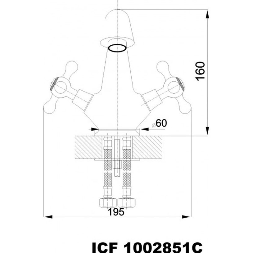 ***СМЕСИТЕЛ РЕТРО ЗА УМИВАЛНИК 1002851 ***СМЕСИТЕЛ РЕТРО ЗА УМИВАЛНИК 1002851
