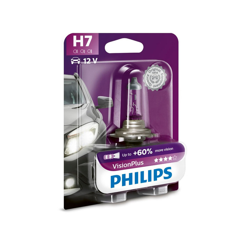 КРУШКА H7 VISIONPLUS +50% 12V H7 55W КРУШКА H7 VISIONPLUS +50% 12V H7 55W