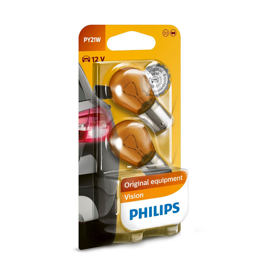 Philips Standard Premium PY21W Car Bulb 12 V, 21 W, 2-pack