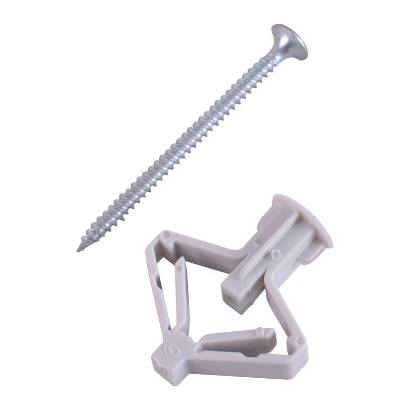 ДЮБЕЛ ЗА ГИПС. ТИП ПЕПЕРУДА+ВИНТ 10 ДЮБЕЛ ЗА ГИПС. ТИП ПЕПЕРУДА+ВИНТ 10