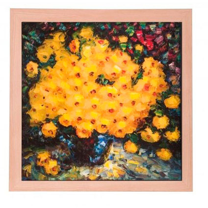 **РЕПРОД. С ДЪРВЕНА РАМКА 49Х49СМ.ФЛОРАЛ **РЕПРОД. С ДЪРВЕНА РАМКА 49Х49СМ.ФЛОРАЛ