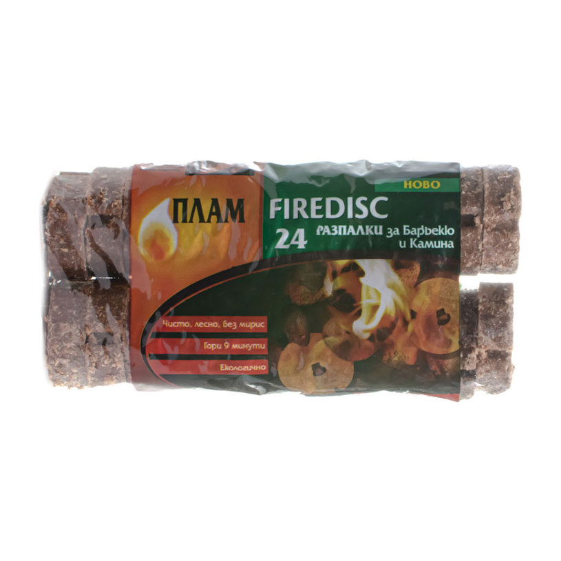 РАЗПАЛКИ ЗА БАРБЕКЮ И КАМИНА FIRE DISC- РАЗПАЛКИ ЗА БАРБЕКЮ И КАМИНА FIRE DISC-
