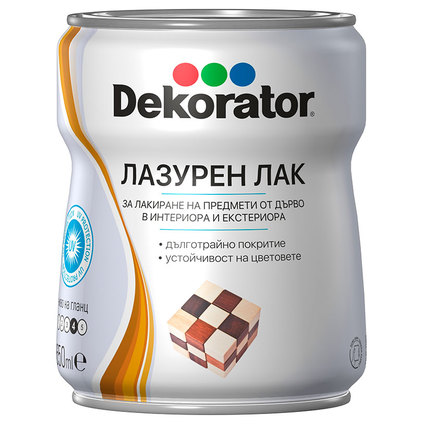 DEKORATOR ЛАЗУРЕН ЛАК МАХАГОН 650 ml DEKORATOR ЛАЗУРЕН ЛАК МАХАГОН 650 ml