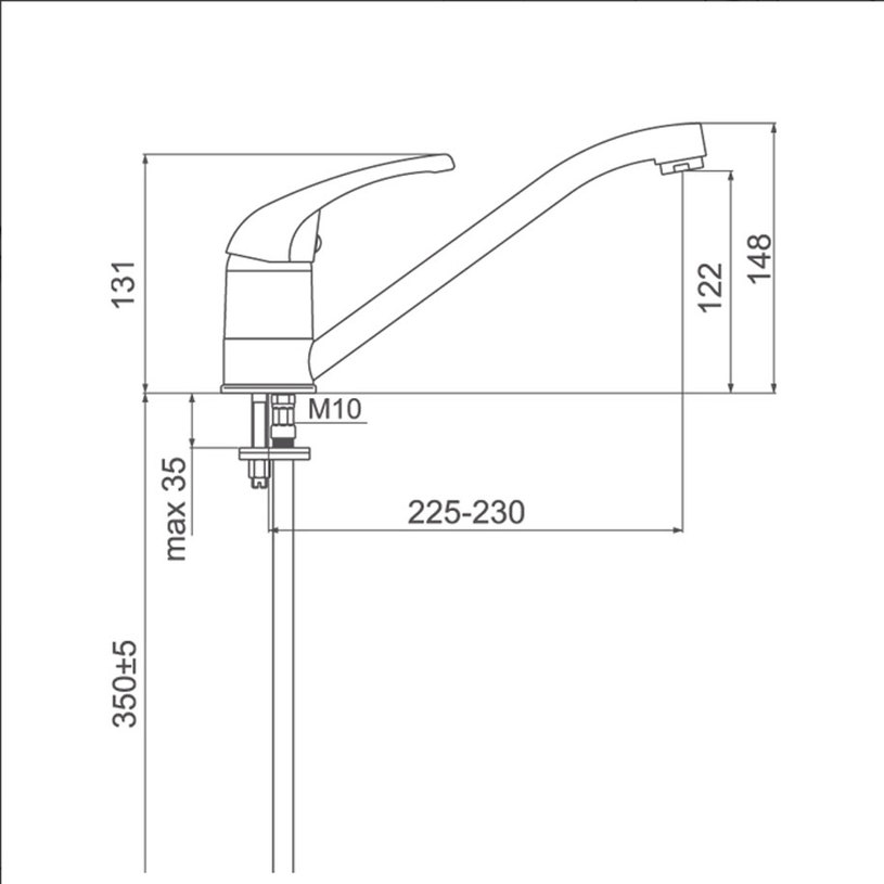 1205 АНКОНА СМЕСИТЕЛ ЗА КУХНЯ СТОЯЩ 1205 АНКОНА СМЕСИТЕЛ ЗА КУХНЯ СТОЯЩ
