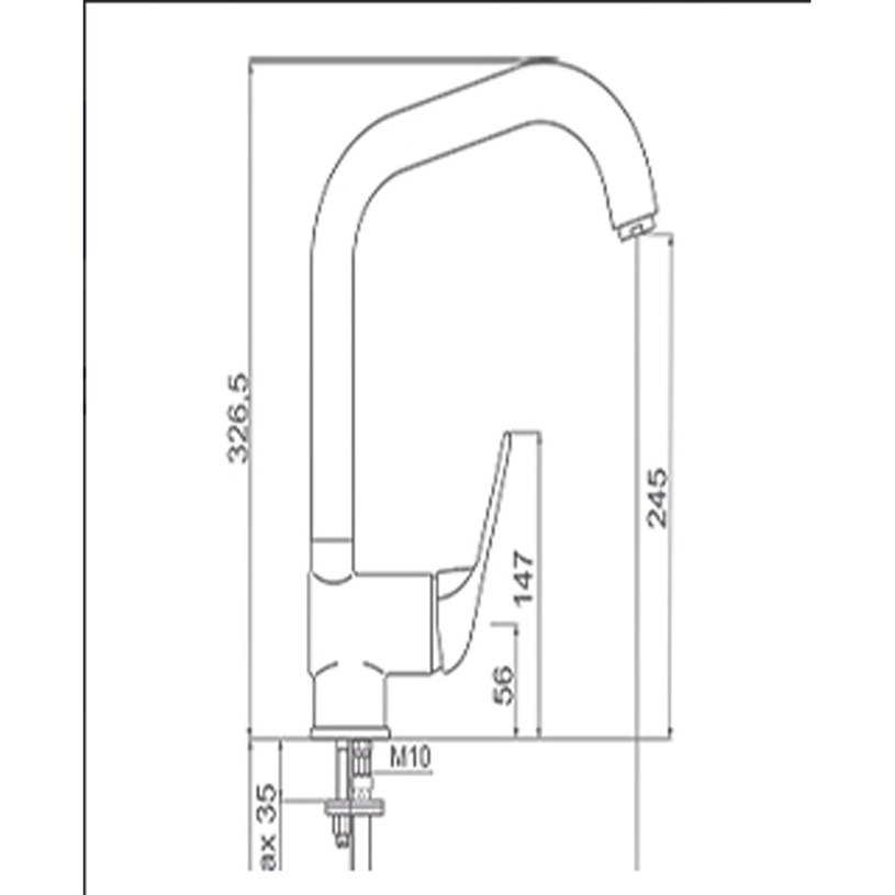 1205-4 АНКОНА СМЕСИТЕЛ ЗА КУХНЯ СТОЯЩ 1205-4 АНКОНА СМЕСИТЕЛ ЗА КУХНЯ СТОЯЩ