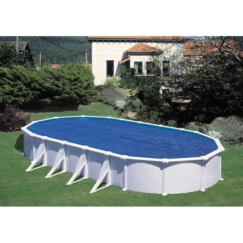 Sun heats the water, the cover holds the heat