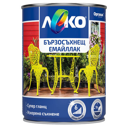 LEKO БЪРЗОСЪХНЕЩ ЕМАЙЛЛАК 9005 650 ml LEKO БЪРЗОСЪХНЕЩ ЕМАЙЛЛАК 9005 650 ml