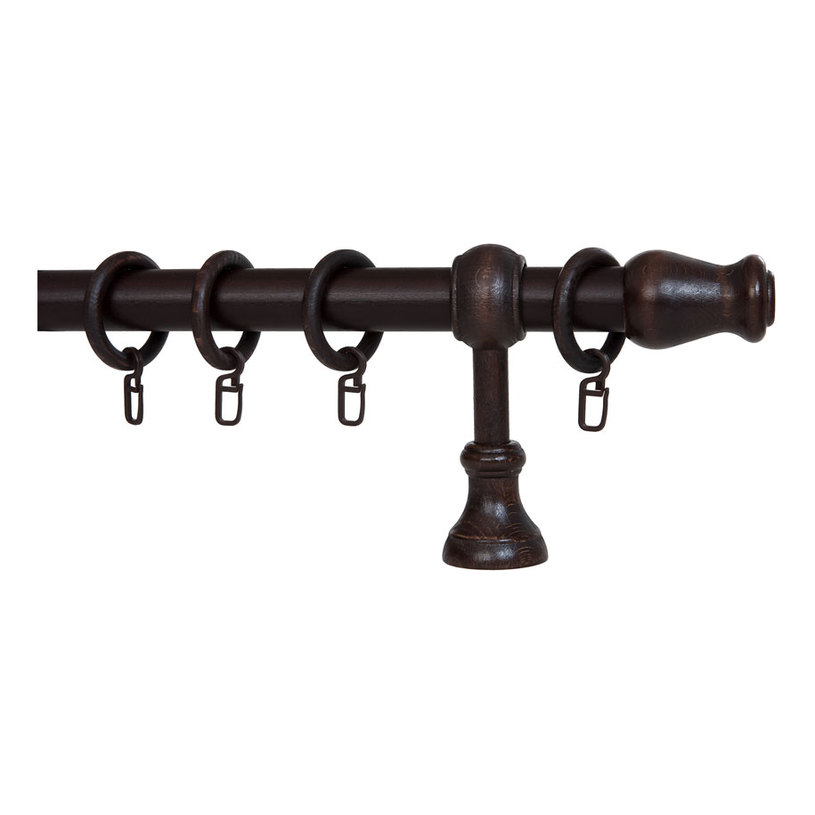 КОРНИЗ Ф28 250 СМ. ТЪМЕН ОРЕХ МОДЕЛ 4 КОРНИЗ Ф28 250 СМ. ТЪМЕН ОРЕХ МОДЕЛ 4