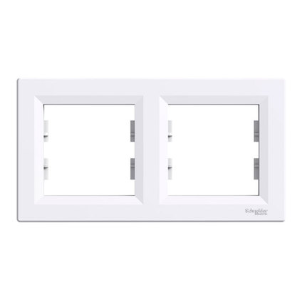Рамка двойна бяла IP20 Asfora Рамка двойна бяла IP20 Asfora