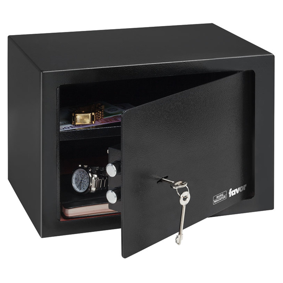 Mechanical key lock with two keys supplied