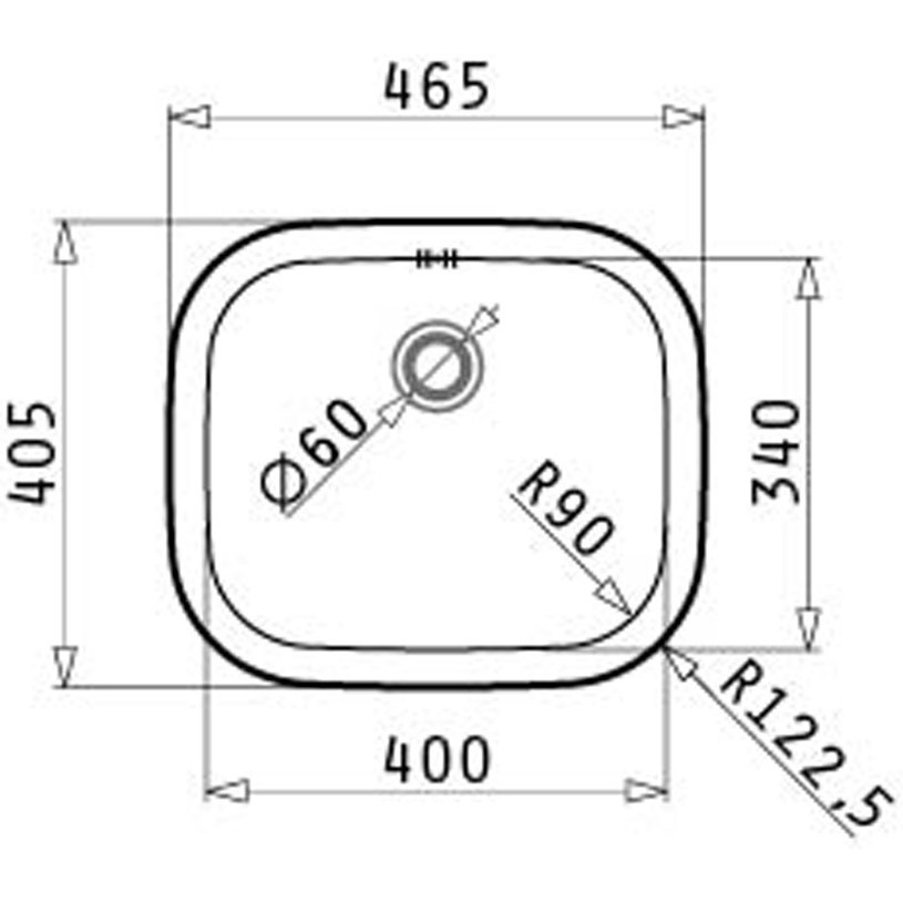 **МИВКА KIBA SQUARE 46.5X40.5 1B Ф60 **МИВКА KIBA SQUARE 46.5X40.5 1B Ф60